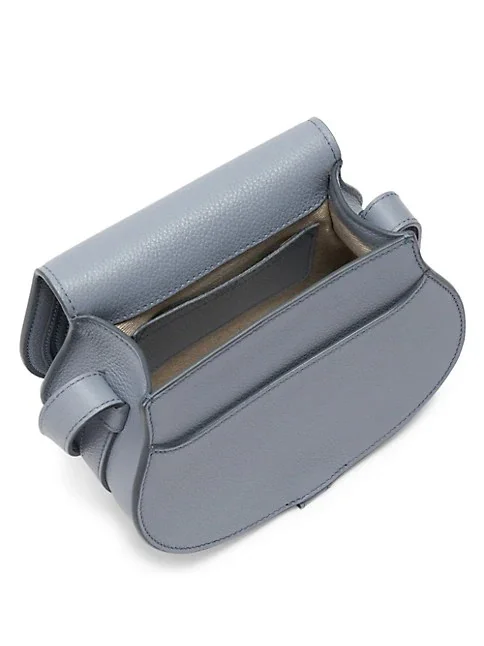 Chlo&eacute; Small Marcie Leather Saddle Bag