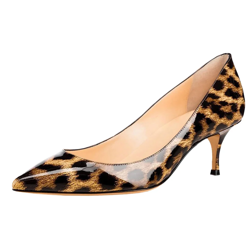 2.36" Kitten Heels Pumps Comfortable Women Daily Shoes-MERUMOTE