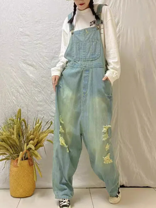 Women Half Sleeve V-neck Solid Color Dress