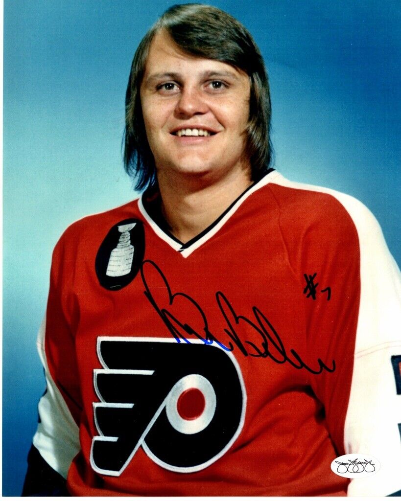 Bill Barber Signed Philadelphia Flyers 8x10 inch Photo Poster painting - JSA Sticker of Aproval