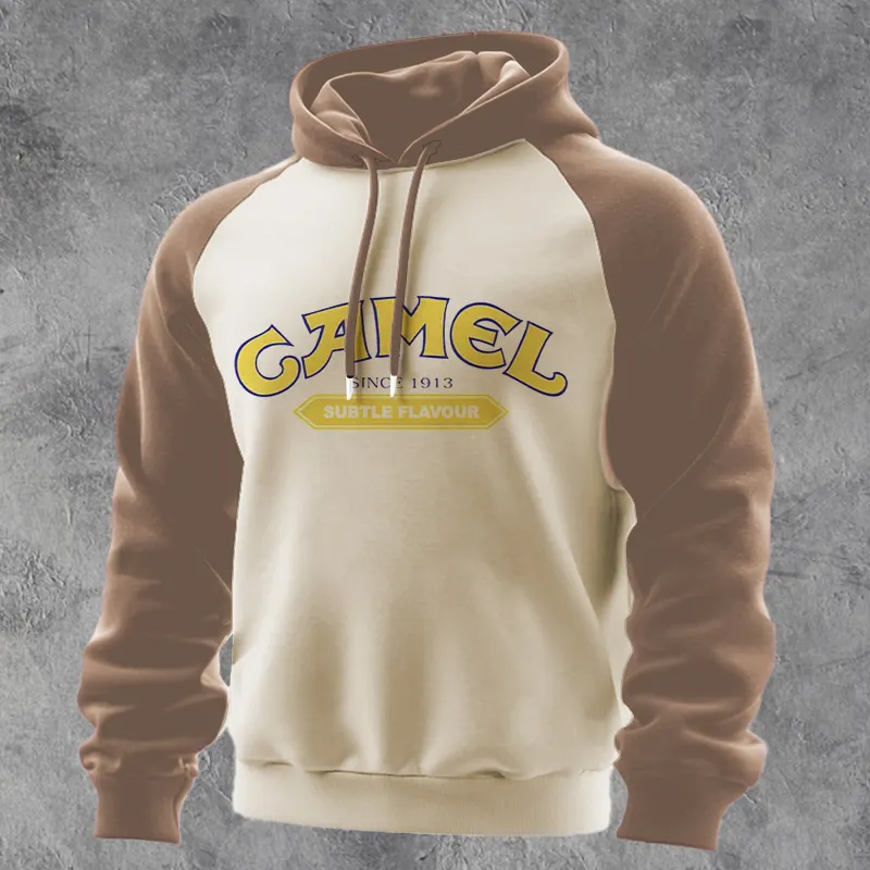 Stylish Contrast Color Hoodie