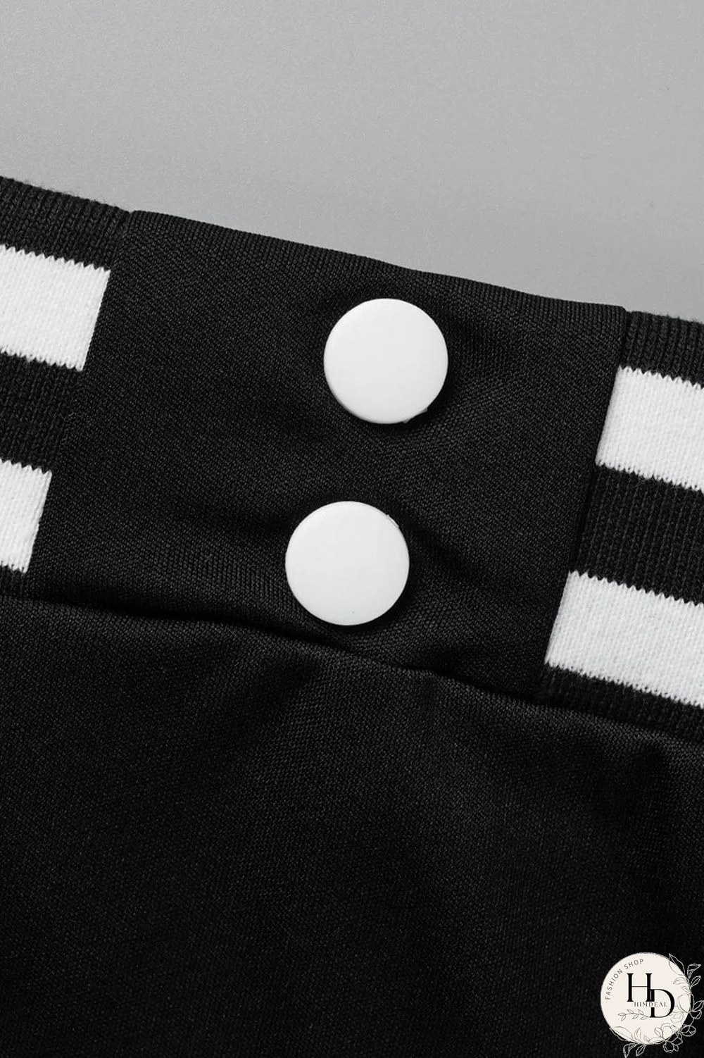 Black Fashion Casual Letter Embroidery Patchwork O Neck Short Sleeve Two Pieces