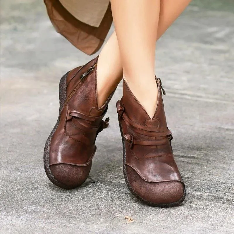 Flat Heel Casual Women Boots | EGEMISS