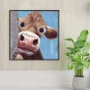 Diamond Painting-DIY Full Round Drill Cow