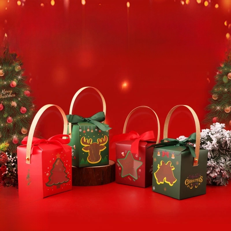 New Year Christmas Eve Apple Large Packaging Box Gift Box Packaging Box Portable Candy Gift Box Gift Box