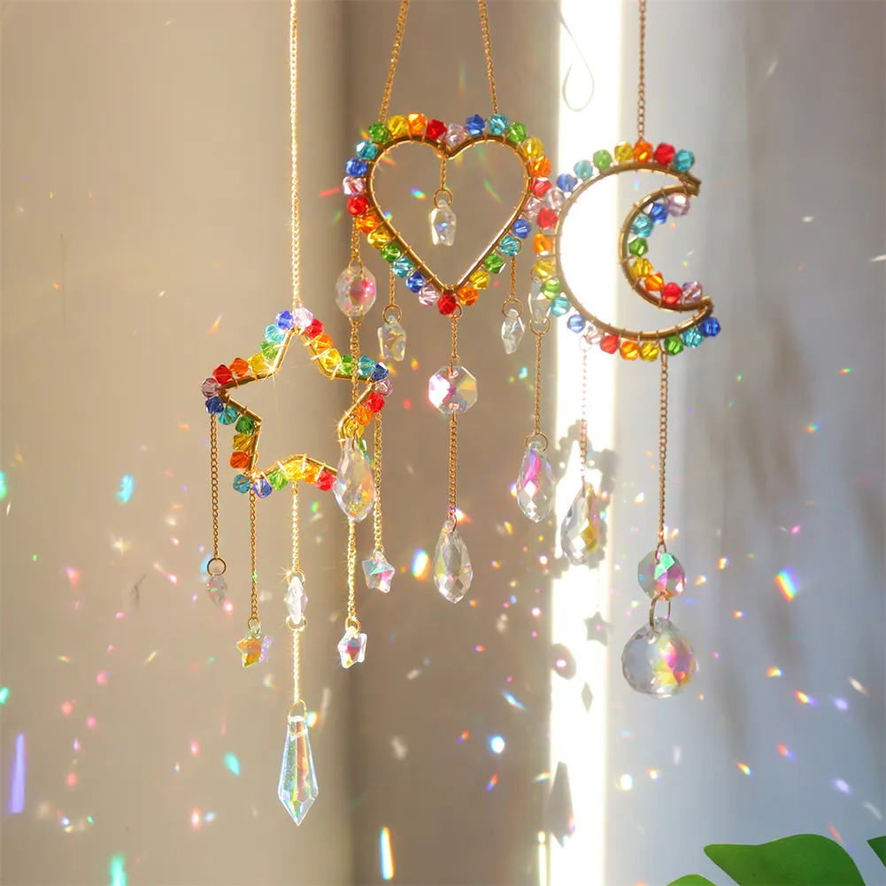 Colorful Beads Crystal Light Catching Jewelry Window Accessories for Living Room