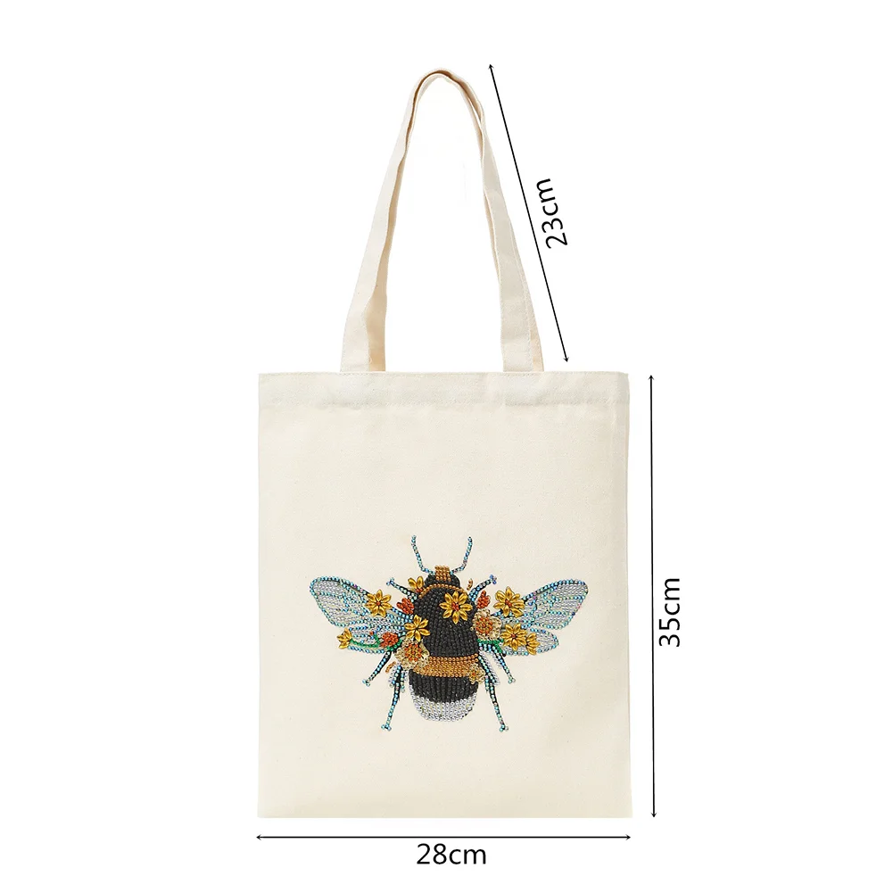 DIY Diamond Painting Eco-Friendly Canvas Bag - Bee