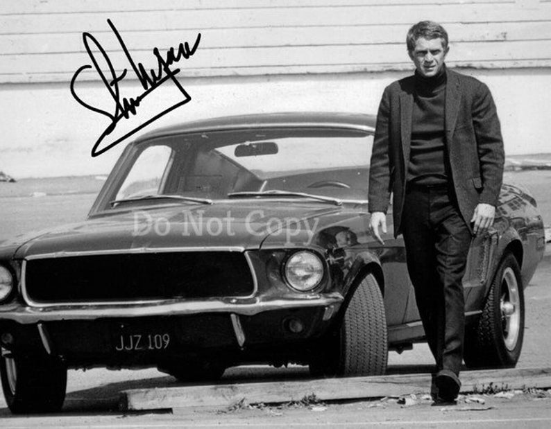 Steve Mcqueen  Bullitt  Signed Photo Poster painting 8x10 rp Autographed Picture