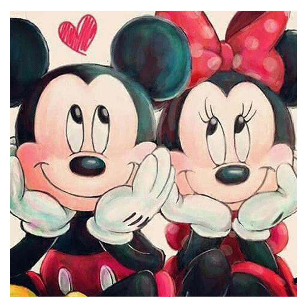 Mickey Mouse 30*30CM(Canvas) Full Round Drill Diamond Painting gbfke