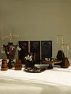 Retro Style Brown Plaster Jewelry Display Stand