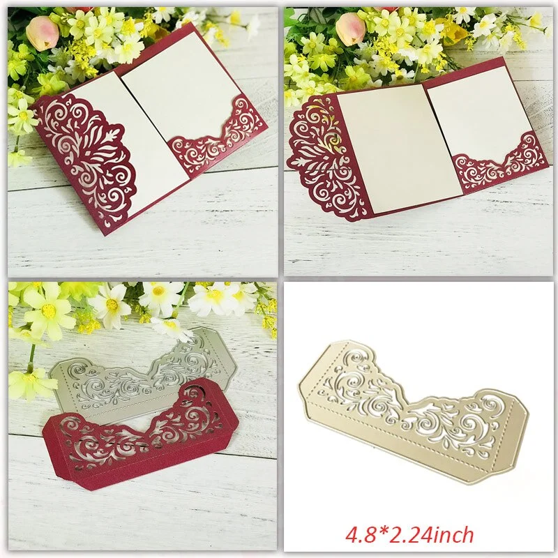 Wedding Invitation Dies Scrapbooking Metal Cutting Dies New 2019 Valentine's Day Decoration Craft Dies Cut for Card Making