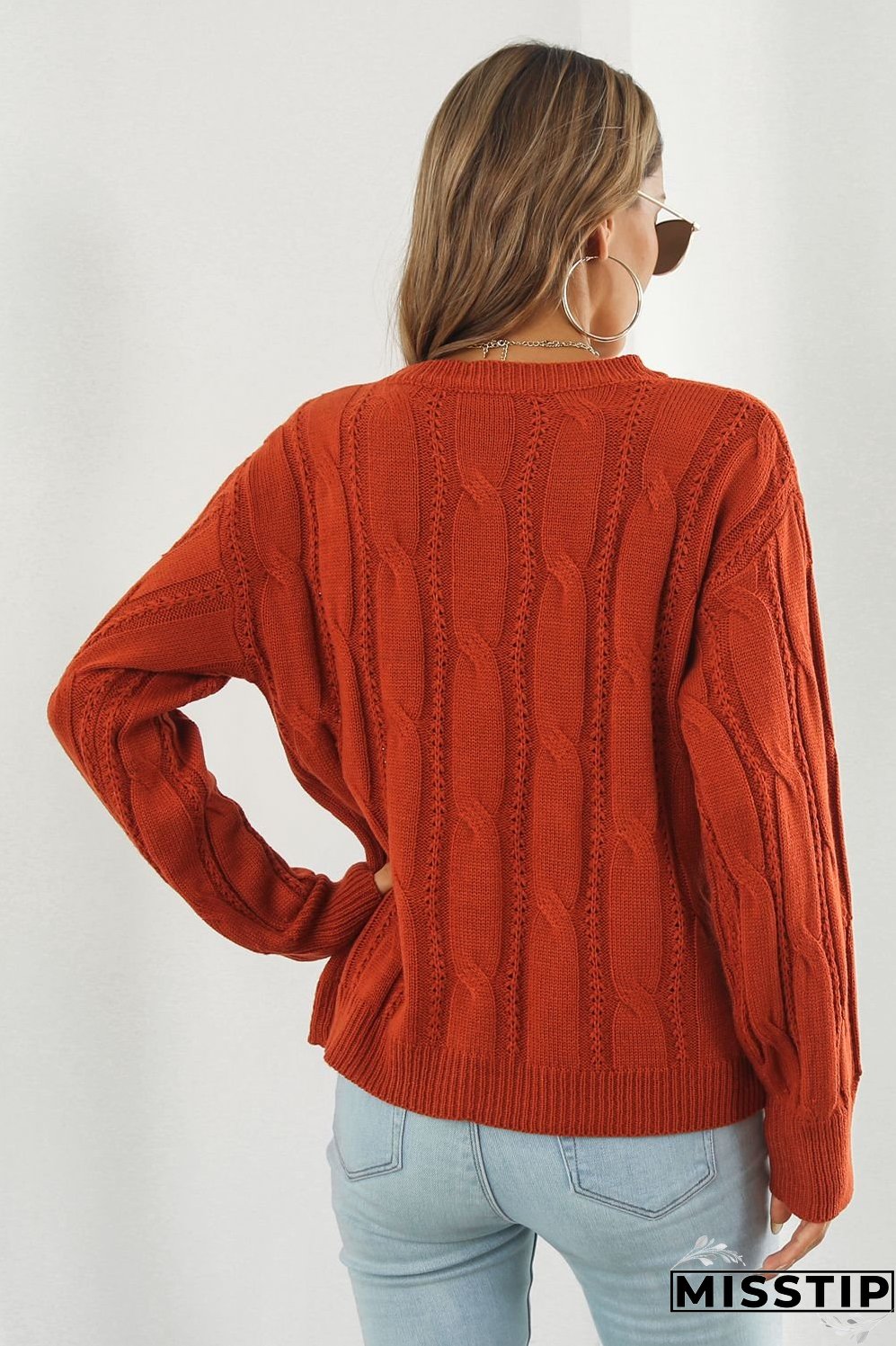 Round Neck Long Sleeve Sweater