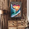 Love sunset beach - runder Bohrer Diamantmalerei - 40*60cm (große Größe)