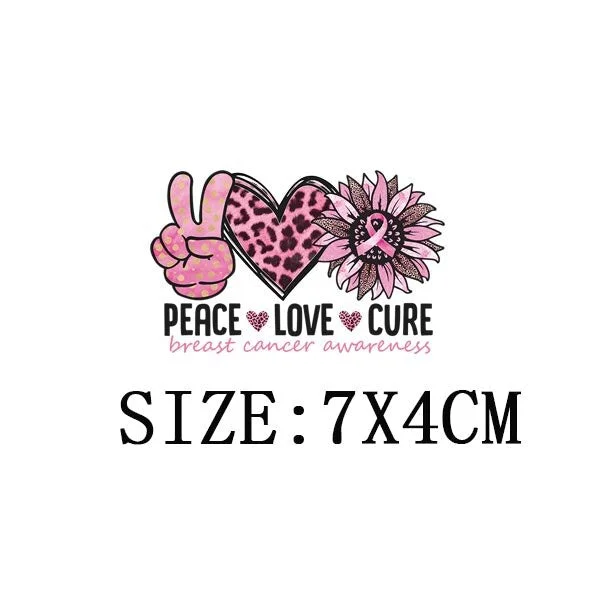 Peace Love Teach Thermal Sticker On T-shirt DIY Washable Patch On Clothes Funny Design Iron On Transfer For Hoodies Bag Applique