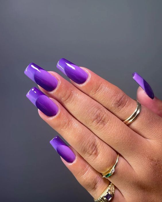40+ Dark Purple Nails To Inspire Your Next Manicure | Dark purple nails,  Purple acrylic nails, Witchy nails