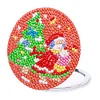 DIY Double Sided Special Shape Diamond Painting Compact Mirror Kit (Santa )