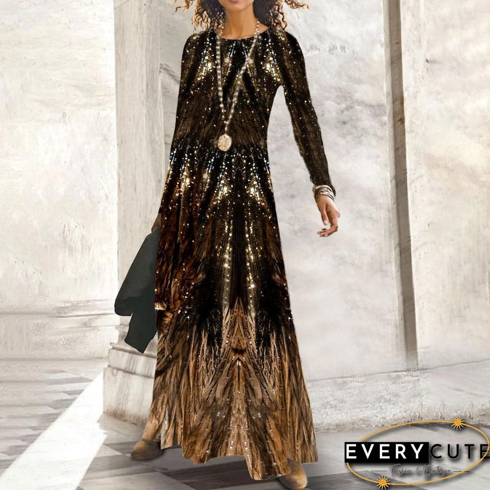 Retro Long Pullover Women Dress