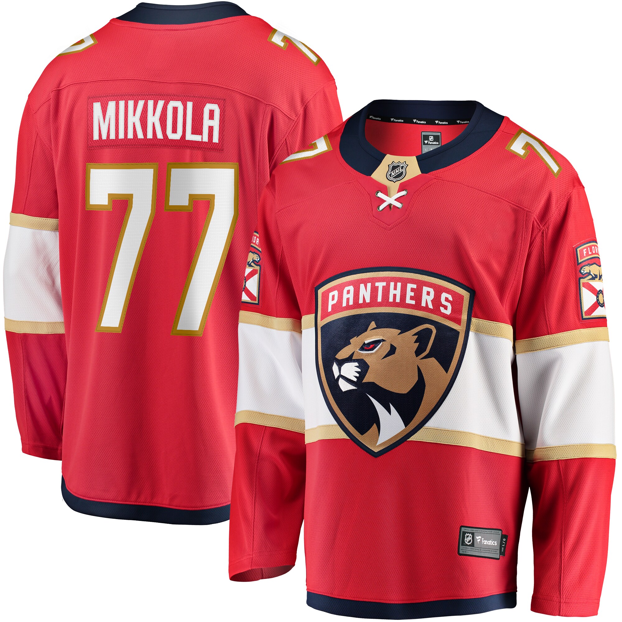 Niko Mikkola Florida Panthers Fanatics  Premier Breakaway   Jersey &ndash; Red mysite