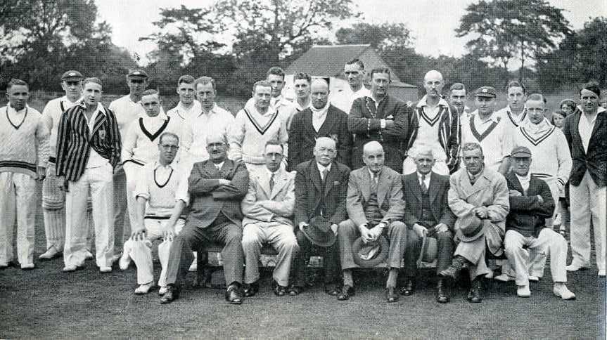 CALVERTON CRICKET CLUB TEAM c1937, NOTTINGHAM Vintage Photo Poster paintinggraph reprint