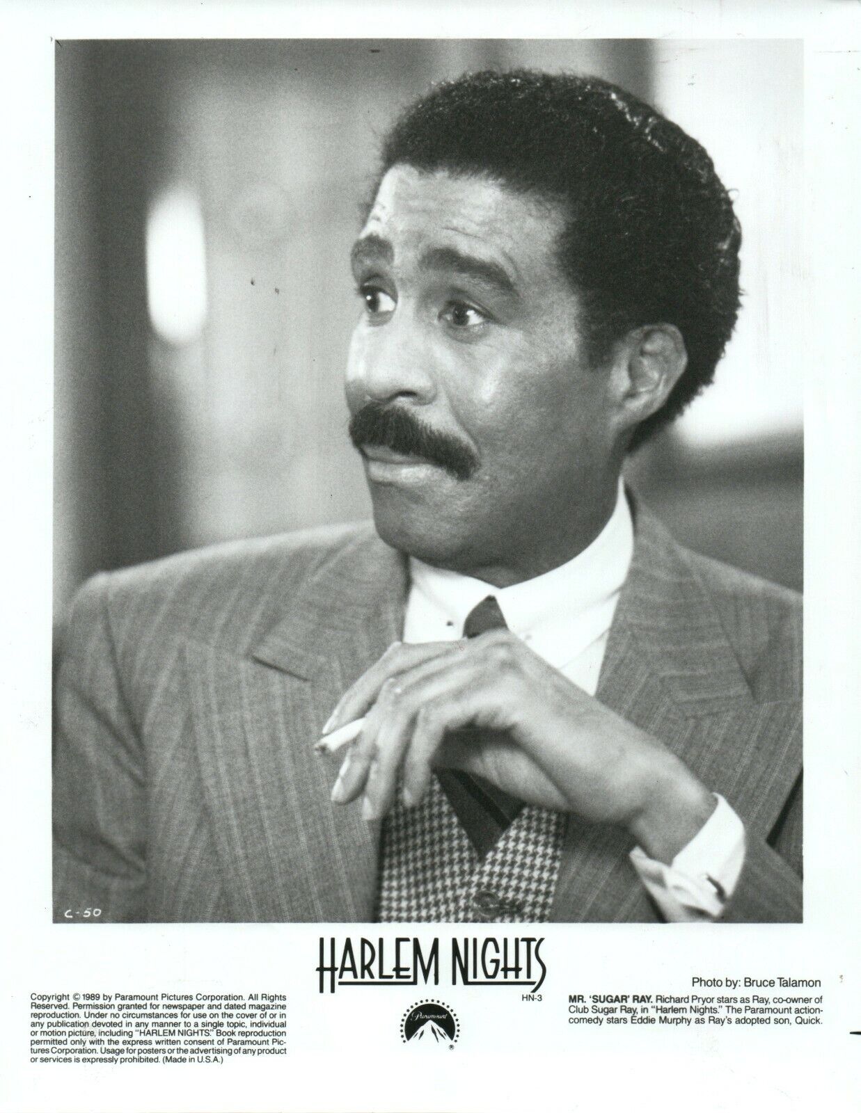 RICHARD PRYOR Actor Comedian 8x10 Promo Press Photo Poster painting HARLEM NIGHTS Movie 1989