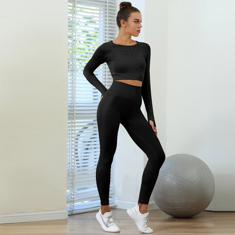 Long Sleeve Hip Lift Training Clothes