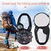 Multifunctional Luminous Mountaineering Buckle Watch With Compass And Backpack Buckle Watch For Indoor And Outdoor Work