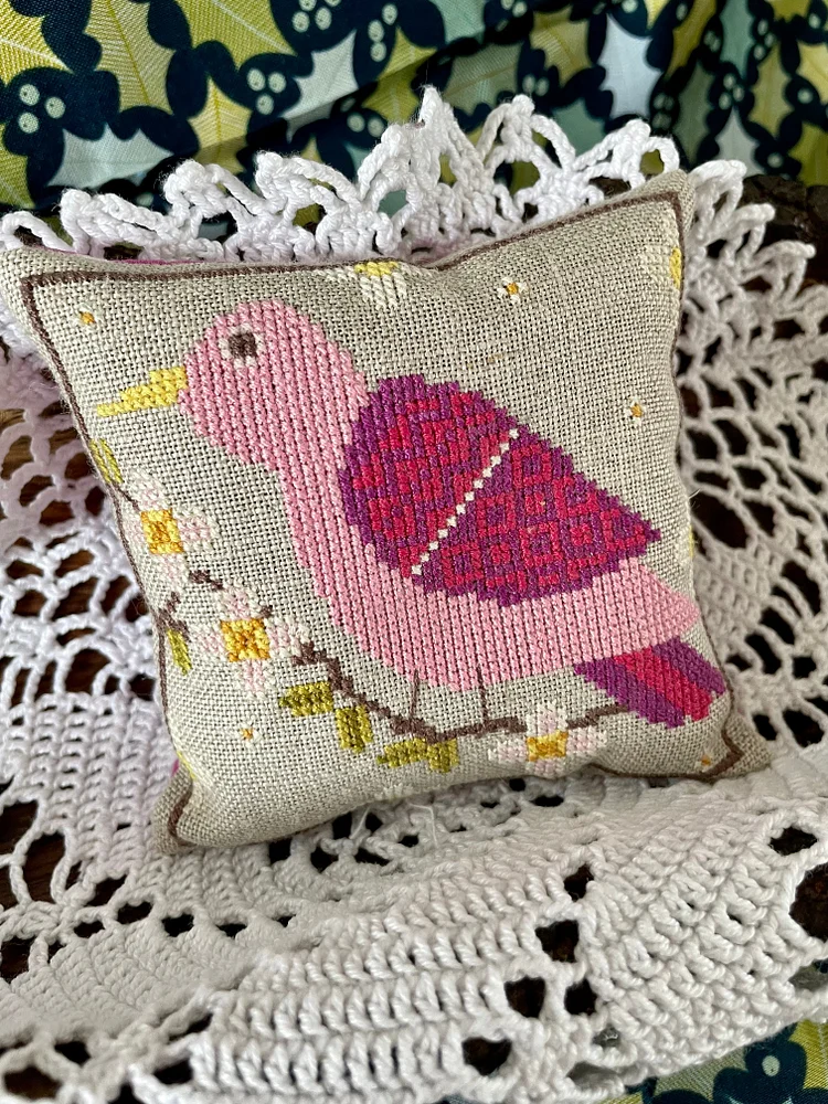 Spring Folk Bird Cross-Stitch Chart | Folk Birds Series