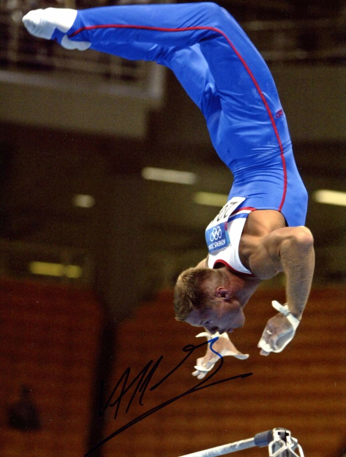 ARTISTIC GYMNAST Alexei Nemov autograph, IP signed Photo Poster painting