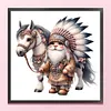 Indian Boy And Horse-11CT Stamped Cross Stitch 40*40cm/15.75*15.75in