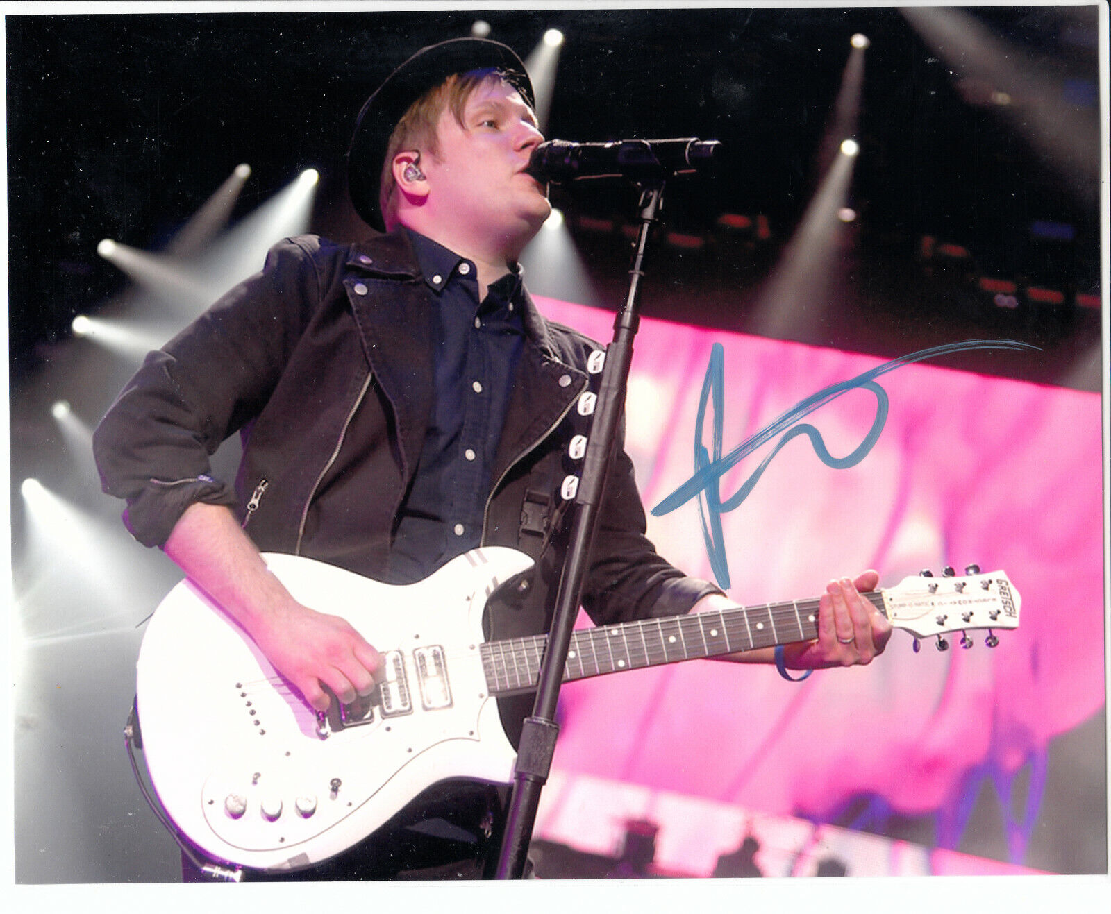 Patrick Stump of Fall Out Boy lead singer Autograph Signed 8x10