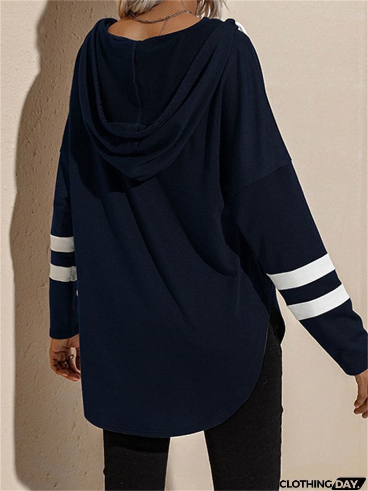 Cozy Spring Fall Thin V Neck Hoodies for Ladies