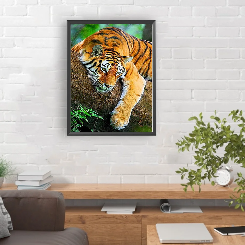 Diamond Painting - Full Round Drill - Tiger(Canvas|30*40cm)
