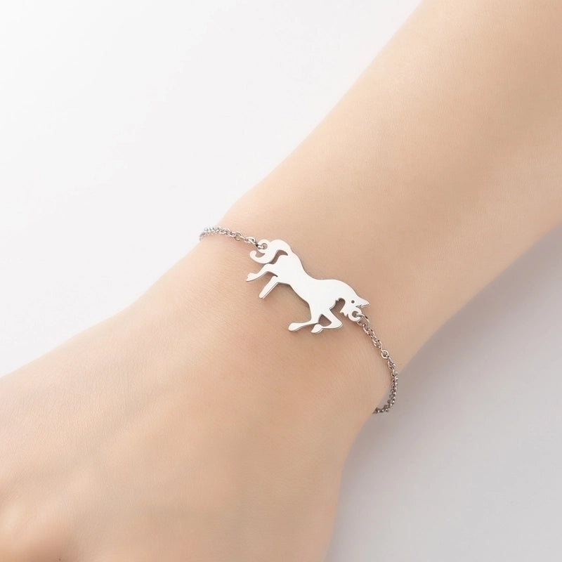 Cute Animal 201 Stainless Steel 18K Gold Plated Bracelets In Bulk