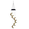 Moon Wind Chime Lamps Windbell Pendant Light LED Hanging Home Garden Decor