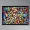 (Big Size) Cartoon Family - 11CT Stamped Cross Stitch 90*64cm/35.43*25.2in(glass painting cross stitch) tapestrymarket