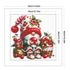 (US Only)Gnome Design DIY Bead Embroidery Kit 40x39cm 9CT Cross Stitch Kit for Home Decor