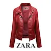 [ZARA] Jaqueta de couro feminina