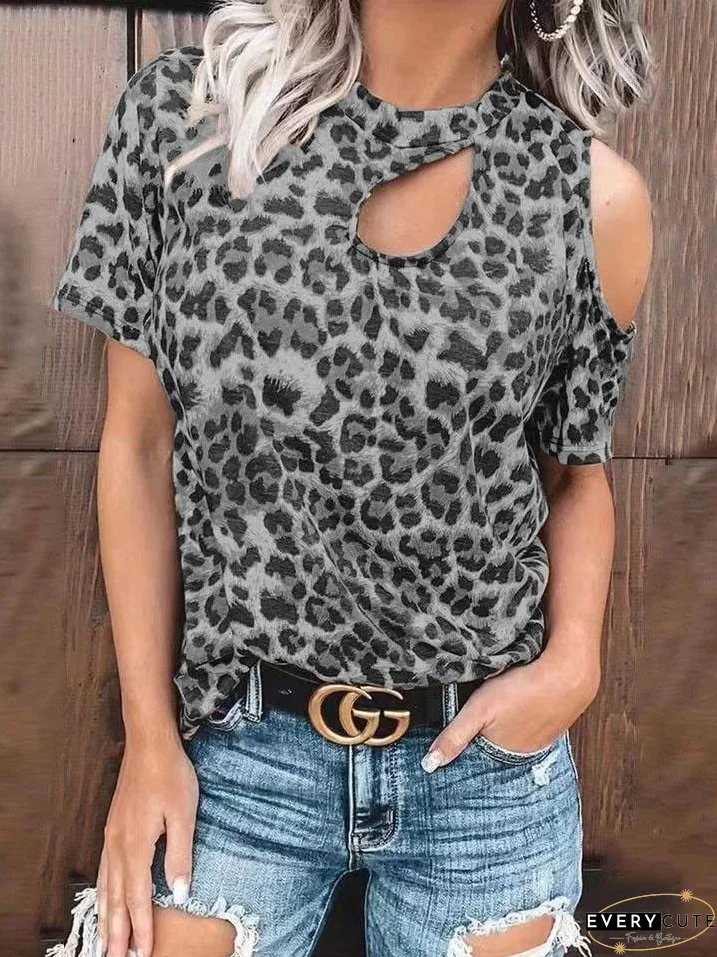 Elegant Leopard Print Top
