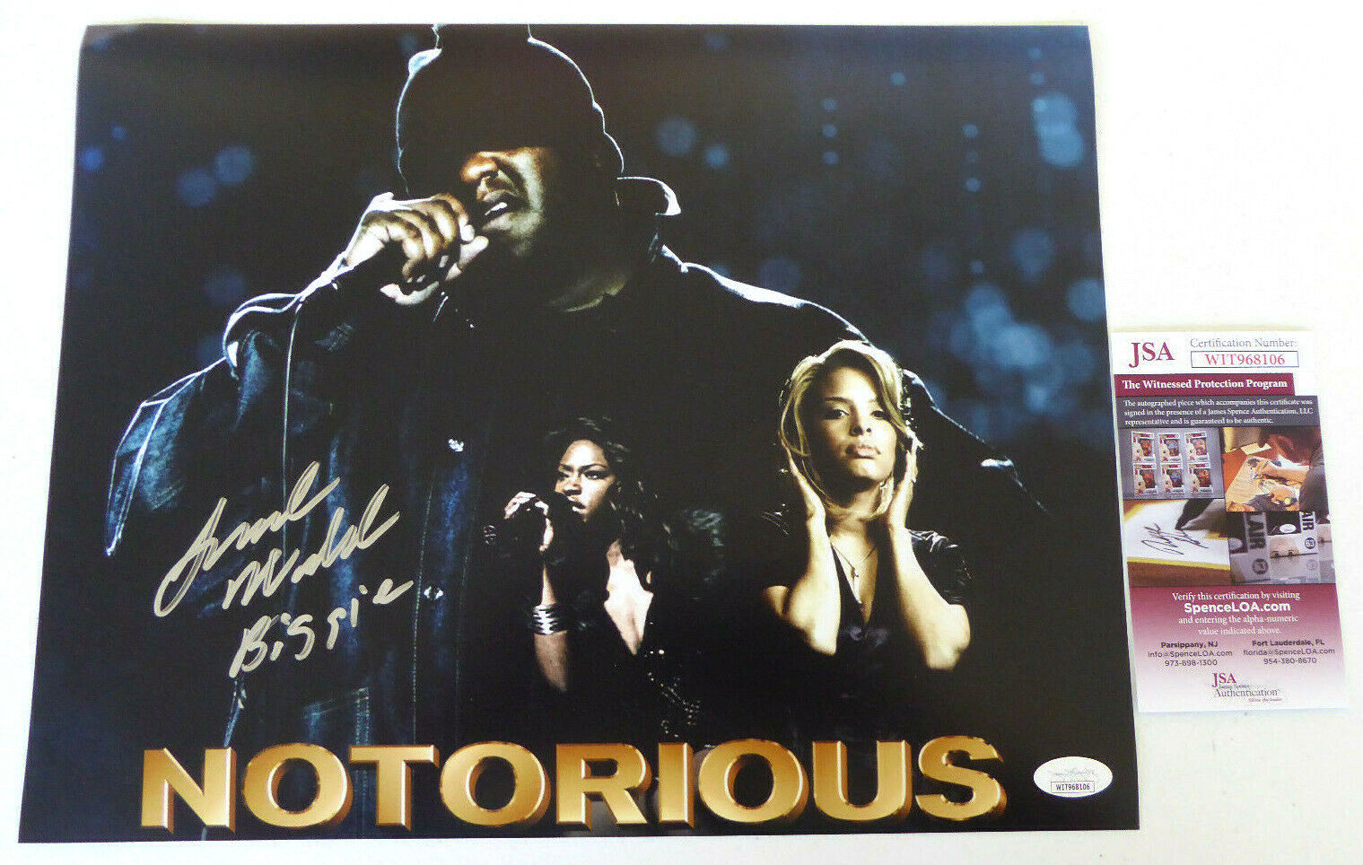 Jamal Woolard Signed 11x14 Photo Poster painting Autographed, Notorious Movie, Biggie, JSA COA