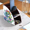 DIY Diamond Painting Kit Triangle Shaped Organizer Box Wooden Storage Box