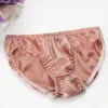 100% Silk Sexy Lace Trim Panties