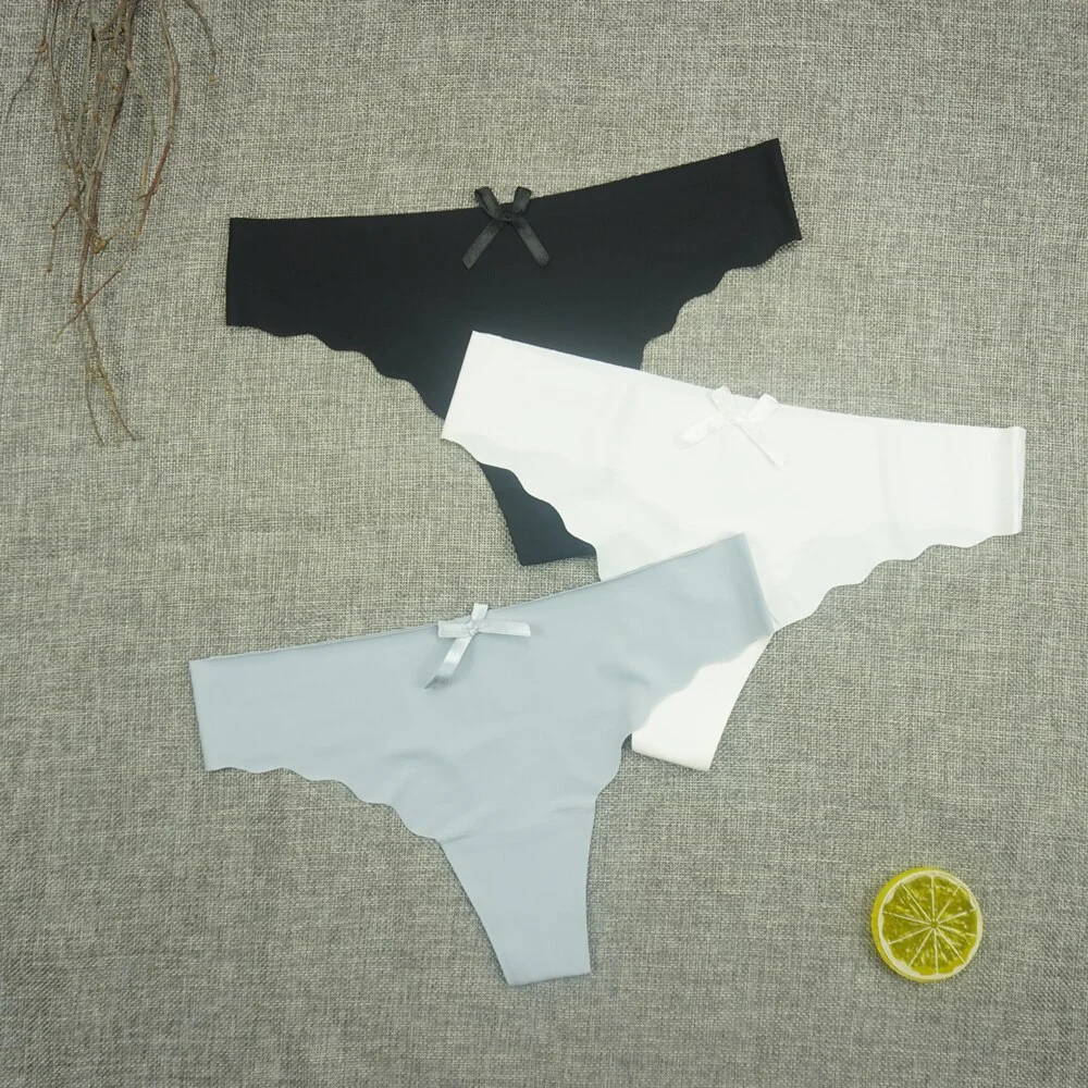 Billionm Plus Size Thong Femme Gstring Seamless Panties Sexy Pack Thongs Woman Low-rise Silk High Quality Panty Leopard S-4XL