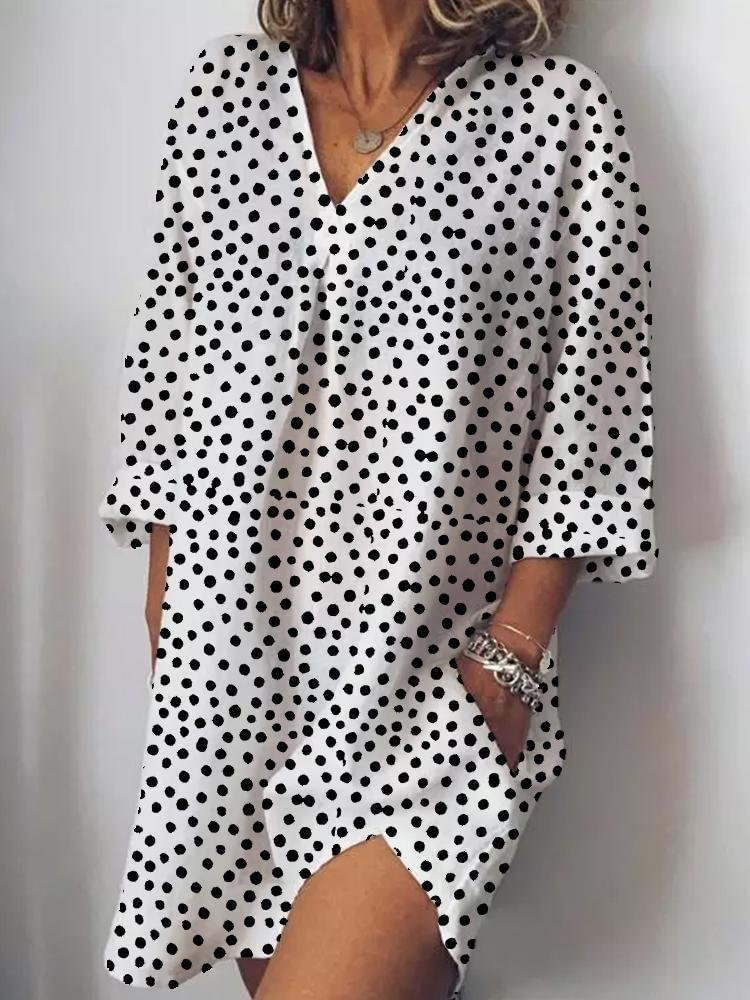 Vintage V-neck Long Sleeve Floral Printed Tops