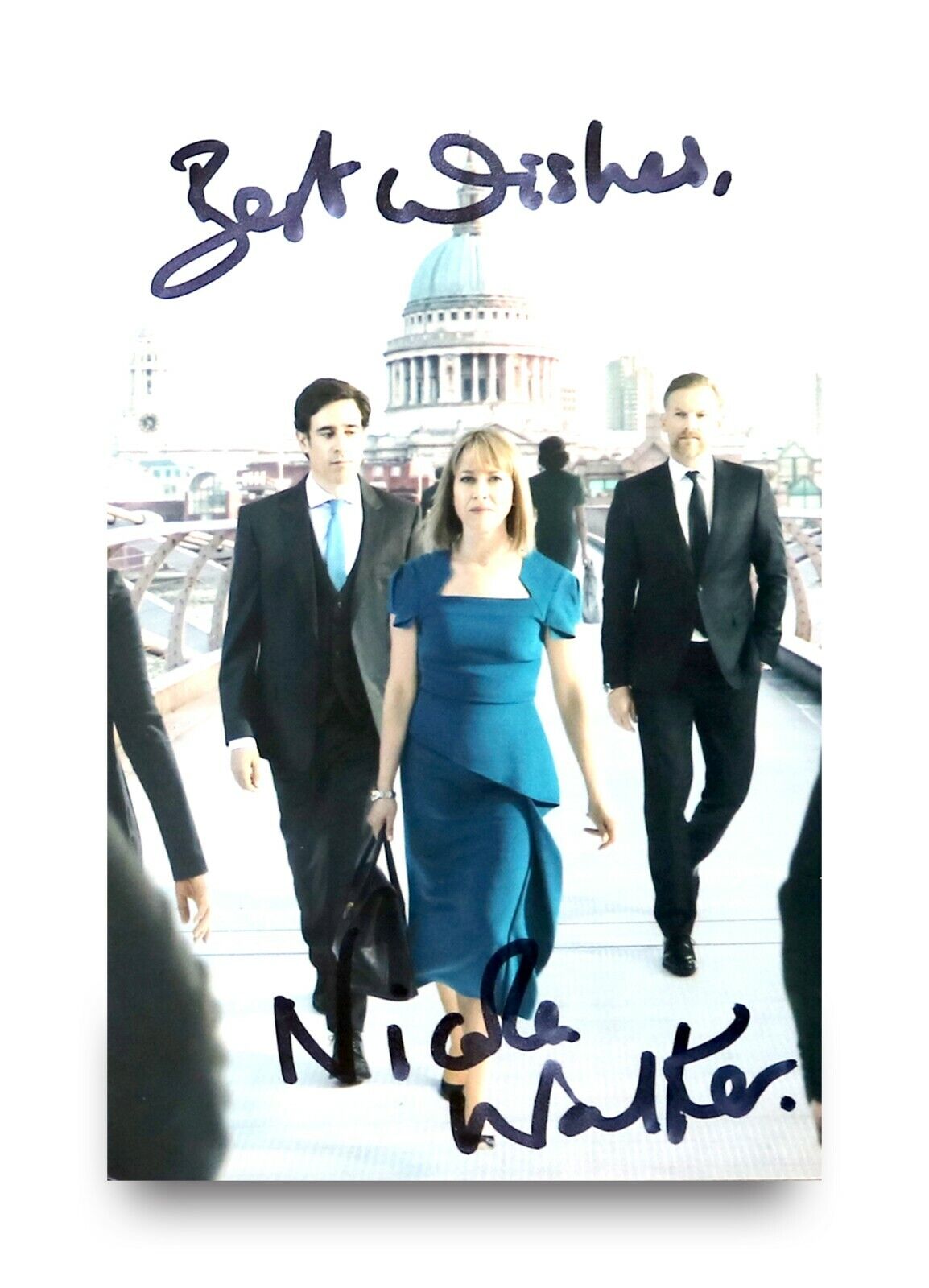 Nicola Walker Signed 6x4 Photo Poster painting The Split Hannah Stern Unforgotten Autograph +COA