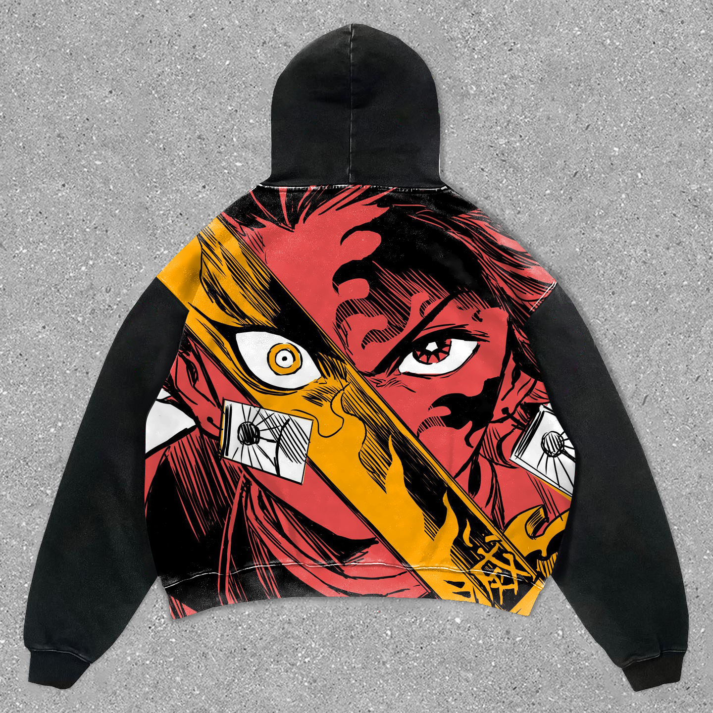 Stylish Preppy Anime Print Hoodie