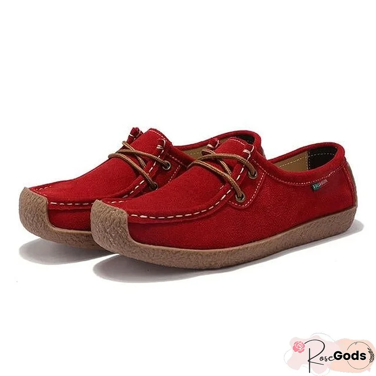 Women Pu Leather Loafers Lace Up Folding Moccasins Foldable Casual Flats Shoes