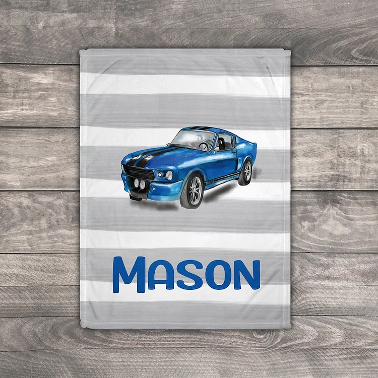 Personalized Car Blanket for Comfort & Unique | BKKid12[personalized name blankets][custom name blankets]