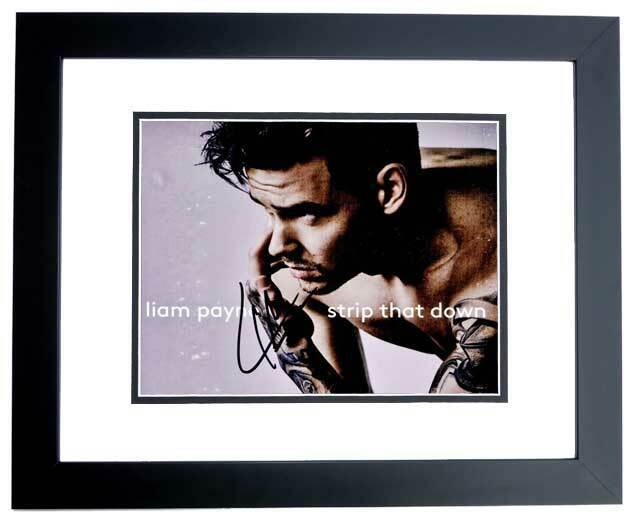 Liam Payne Signed Strip that Down One Direction 1D 8x10 inch Photo Poster painting Custom FRAMED