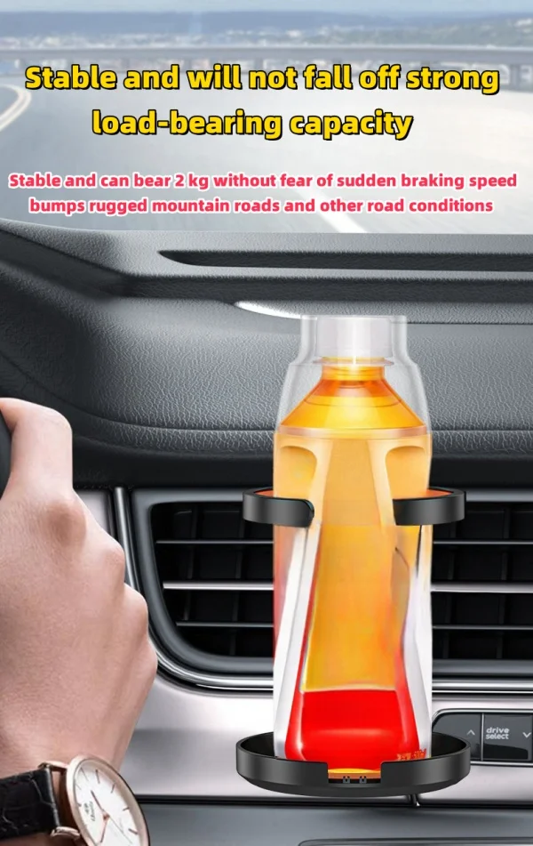 Car Cup Holder Multifunctional Foldable Car Air Outlet Beverage Holder