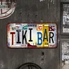 TIKI bar - Enseigne M&eacute;tallique de permis de voiture(30*15cm)